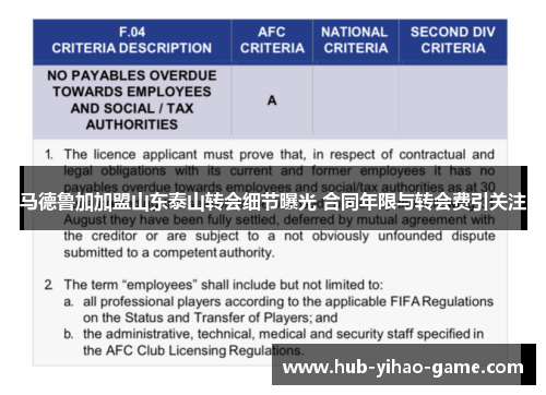 马德鲁加加盟山东泰山转会细节曝光 合同年限与转会费引关注