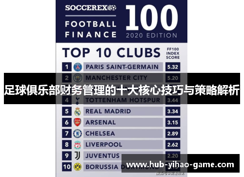 足球俱乐部财务管理的十大核心技巧与策略解析